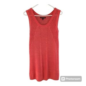 Cable & gauge crochet tunic‎ Sheer dress M